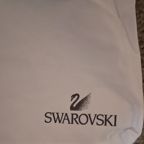 Swarovski White Tote with Floral Accents - Picture 4 of 5